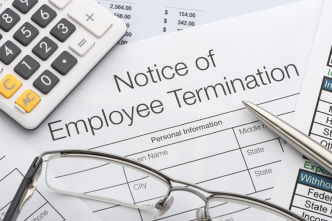 Employment Termination Notice Document